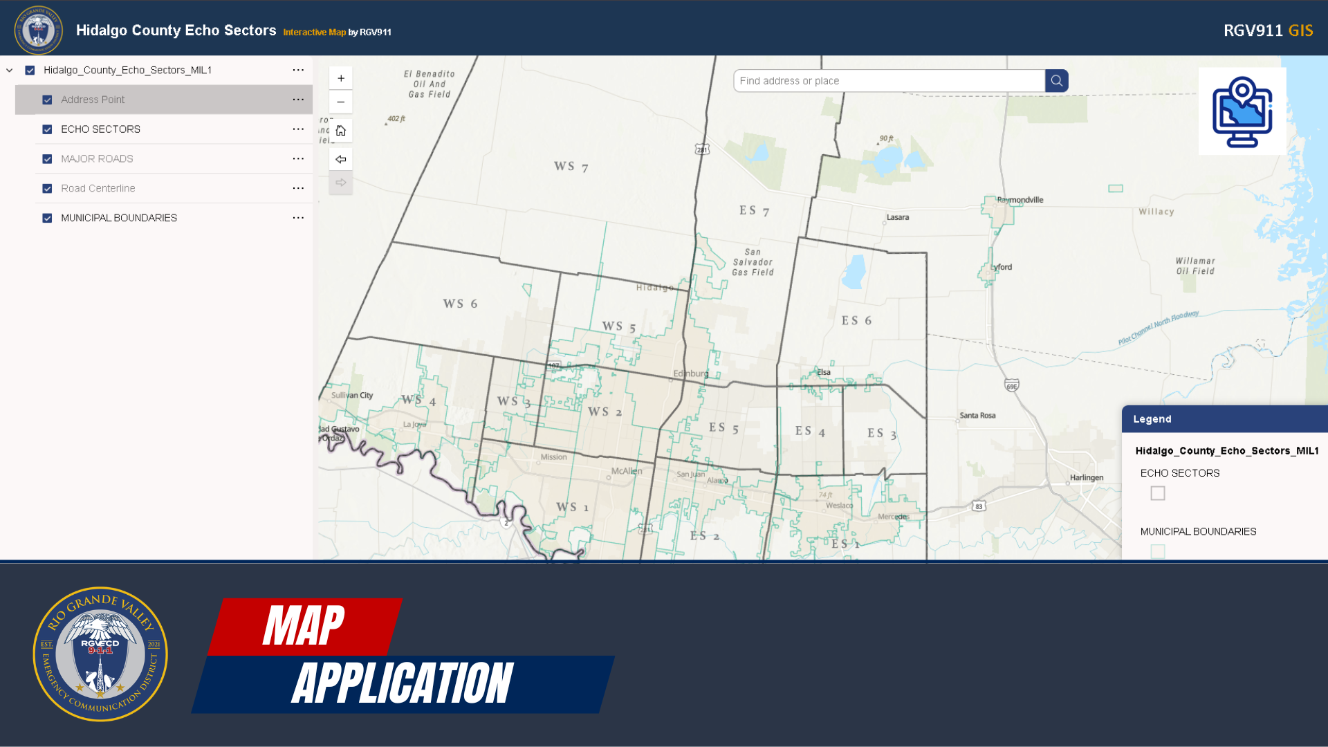 Hidalgo County Echo Sectors