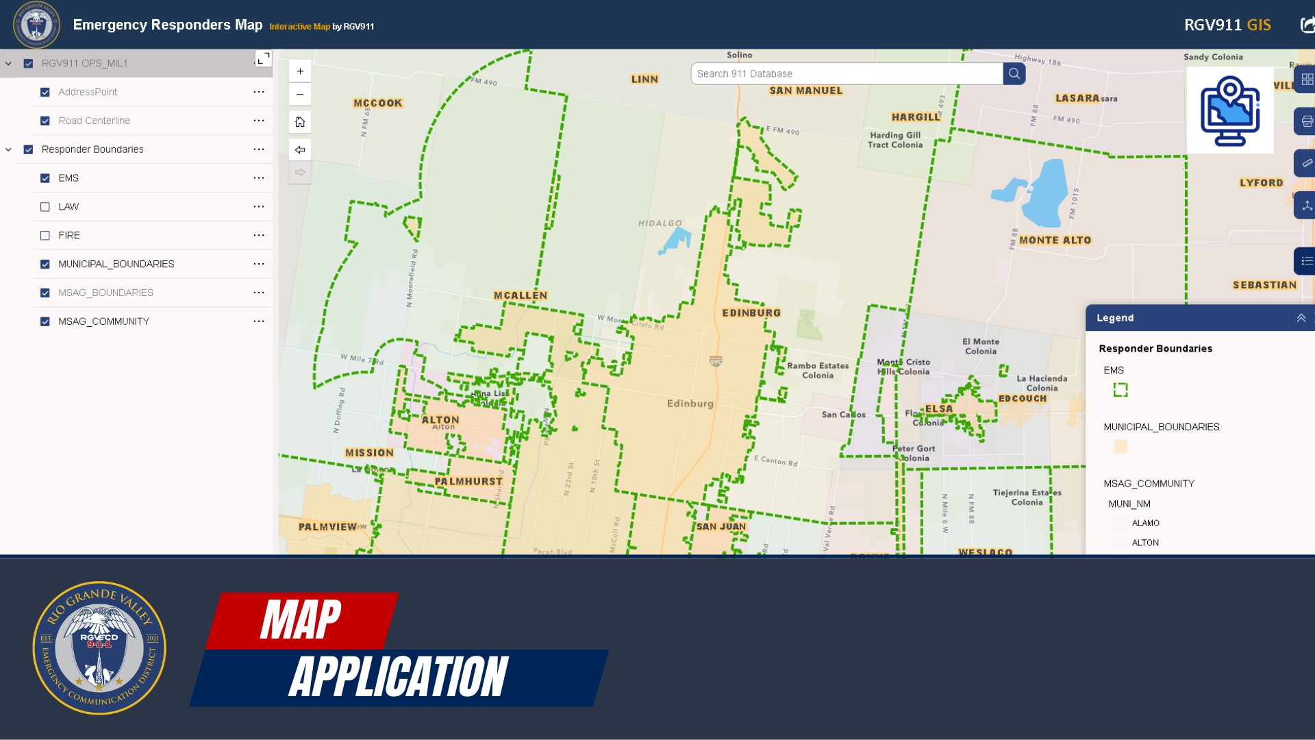 Emergency Responders Map