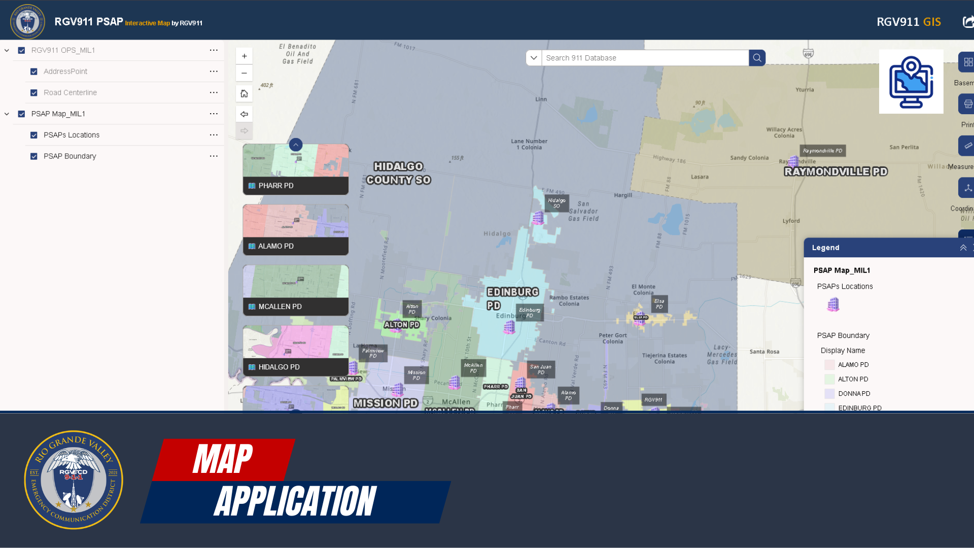 PSAP Coverage Map